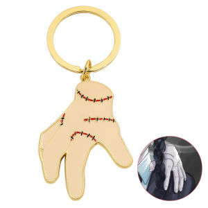 Bandai | Halloween Novelty Hand Keychain Gothic Stitched-Up Wound Hands Keychain Bag Pendant Decoration Party Holiday Gifts