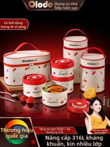 Olodo | Insulated Lunch Box with Dividers Multiple Layers and Large Capacity