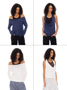 Costustoot Slimming Multi-Wear Long Sleeve Womens Versatile Summer Vest-Style Top Fake Two-Piece Design Commute Friendly