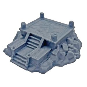 3D Printed Terrain Battlefield Platform With Stairs for Dnd/RPG Tabletop Wargaming Terrain Scenery