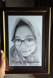 (A3 30X40) JASA LUKISAN SKETSA  WAJAH / GAMBAR SKETSA WAJAH WARNA DAN HITAM PUTIH