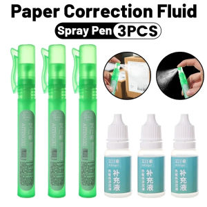 3ชิ้นดินสอสเปรย์แบบพกพากระดาษระบายความร้อนน้ำยาแก้ไขข้อมูลประจำตัวจดหมายกล่องเอนกประสงค์การปกป้องความเป็นส่วนตัวป้องกัน