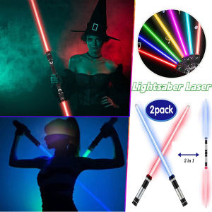 Flashing Light saber Toys Children Double Switch Laser Double Sword Toys For Boys Luminous Gifts LED Light Stick