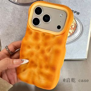 3D Simulation Baked Soda Crackers iPhone17/16 Case Suitable for Apple 15/14promax Soft Shell Creative Girls Heart Unique New Ins Style Funny