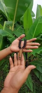 tasbih kalung liontin buka tutup kayu teras gemunggal liontin kayu gaharu Motif Cantik