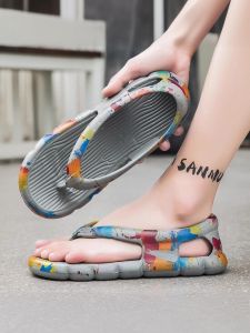 Casual Summer Mens Sandals Anti-Slip Driving Outdoor Sports Toe-Post Thong Slippers Flat Heel Lightweight EVA Sole Flip Flops