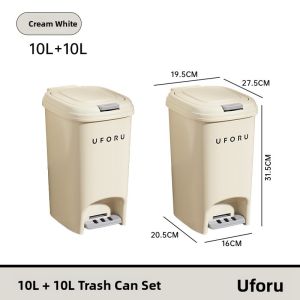 CHUMX | Large Capacity Foot Pedal Trash Bin