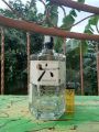 botol kosong bekas minuman import roku gin. 
