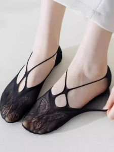 Tất Thuyền Mỏng Thời Trang Cho Nữ Có Nơ Bướm Bằng Lưới Câu Cá Tất Thuyền Mỏng Thoáng Khí Thấm Hút Mồ Hôi Mùa Hè Cho Nữ