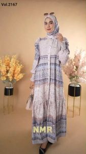 NMR Gamis Marbella Kerut 1 Vol 2167-3 (INC HIJAB)