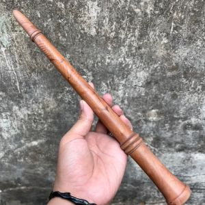 Tongkat Komando Kayu Stigi Model Profil Panjang 35cm