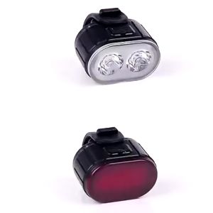 BUCKLOS Bike Light Set Rechargeable Waterproof Bike Headlight USB MTB Tail Light Cycling Parts