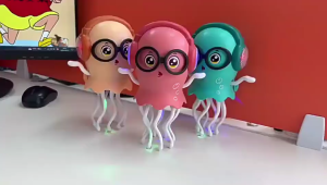 Magical Dancing Jellyfish Toy Funny Light&Music Induction Electric Octopus Toy Mainan Bayi Kids Gift