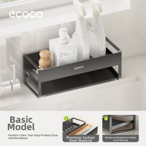 ecoco | Sink Organizer Drain Rack For Sponges And Dish Cloths
