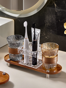 YINXIANG80YIGUAN | Luxury High Appearance Toothbrush Glass Tumbler