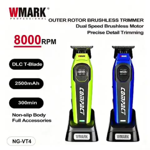 WMARK NG-VT4 Outer Motor Rotor Bldc Detail Trimmer with 2-speed Brushless Motor Trimmer Hair Cutting Machine for Barber Salon