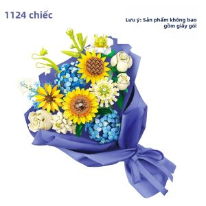 Đồ Chơi Lắp Ráp Bó Hoa Vĩnh Cửu DIY Dành Cho Bé Gái Sáng Tạo Bất Tận Gạch Tự Khóa Nhỏ Tương Thích Với Lego