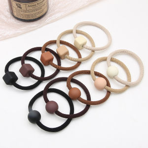 เชือกยางรัดยืดหยุ่นสูง5ชิ้น/ถุง5ซม. สำหรับเครื่องประดับผมแฟชั่น DIY