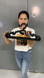 【Daily Suki Store】12/24/36 PCS Plastic Hangers for Adults16 Inch Round Black HangerFlexible & Non-Slip for Clothes Storage Suits Pants