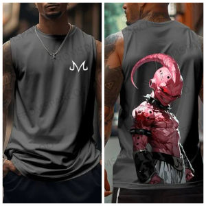 Bandai | Dragon Ball Goku Sleeveless T Shirt Men Quick Dry Cotton Workout Tank Top Fashion Basketball Vest Breathable Summer Gym Clothing