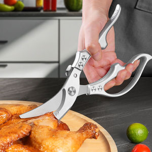 1PC Heavy duty kitchen scissors sharp turkey barbecue scissors chicken bone scissors multipurpose stainless steel scissors