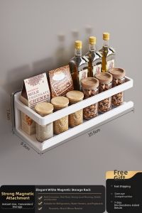 Magnetic Wall Organizer for Kitchen Knives and Spices