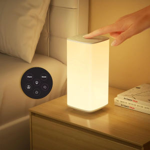 Rechargeable Touch Table Lamp RGB Dimmable Night Light with Remote Control Timed Bedside Lamp For Bedroom Living Room Lighting