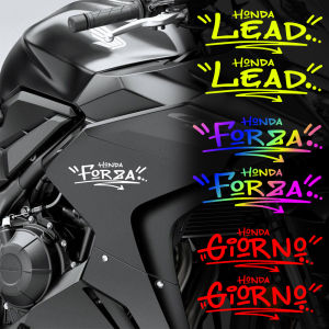 2PCS for Honda Giorno 125 Forza 125 350 Lead 125 Sticker Motorcycle Windshield Reflective Decal Scooter Front Body Decorative Sticker Motorcycle Accessories