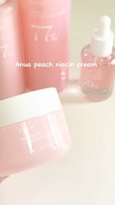 ANUA Peach 77% Niacin Enriched Cream 50ml: Krim Pelembap Gel dengan Probiotik untuk Kulit Elastis