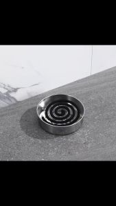New Portable Stainless Steel Mosquito Coil Holder Household AshLid Fireproof Mosquito Coil Tray Ash Catching Tray Burner Stand