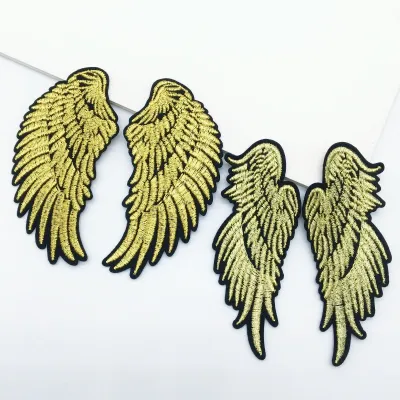 4pcs Wings Patches For Clothing DIY Decoration Applique Embroidered Patches On Clothes.
