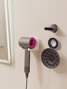 Magnetis Dyson Hair Dryer Stand Bracket Breket Tempat Pengering Rambut Holder