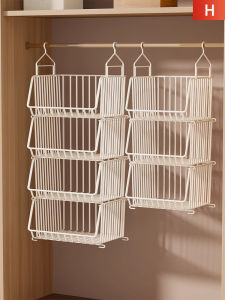 Multi-layer Closet Organizer Hangable Storage Bag with Stackable Function for Clothes and Bags