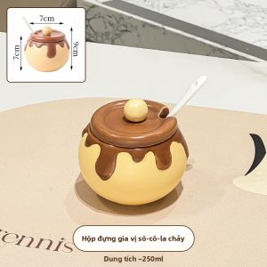 XIAOHUANGLU | Bộ Hũ Gia Vị Gốm Nhiều Ngăn