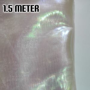 Kain Pelangi Organza Metalik Bahan Bulu Sutra Halus Untuk Sabiki Egi Assist Hook Kotrekan Pelangi