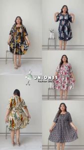 UNION11 - DRESS JUMBO WANITA LD 120 / DRESS WANITA KEKINIAN / DRESS BIGSIZE WANITA MUAT BB 90 KG