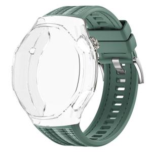 TPU Soft Case+Silicone Nylon Strap For Huawei GT6 Pro 46mm Woven Bracelet Band With TPU Protector Shell Cover