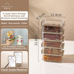 MODERN SWEETHOME | Sealable Spice Storage Container