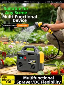 LONGKE | Charging Rechargeable High-Power Water Pump