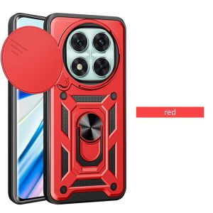 szhaiyu | Armor Phone Case For Xiaomi Redmi Note 14 Pro 5G Note 15 Pro+ Plus Cover Lens Protection With Ring Magnetic Holder Coque Fundas