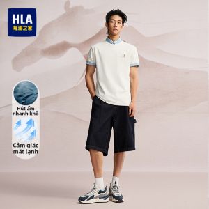 HLA | Áo Thun Tay Ngắn Hút Ẩm Nhanh Khô Mát