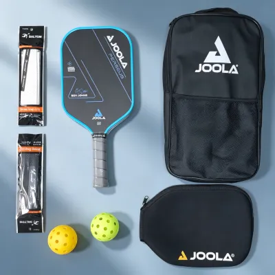 JOOLA Pro V ไม้พายพิเคิลบอล16มม. คาร์บอนไม้แร็กเก็ตไฟเบอร์ดูดซับแรงกระแทกและทนต่อการสึกหรอมาพร้อมกับของขวัญซองใส่ไม้แร็กเก็ตดั้งเดิม
