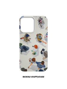 Creative Artistic Phone Case for  16e 14pro 13 12 Huawei Mate60 Xiaomi Anti-Fall XSMax Unique Minimalist Ins Style