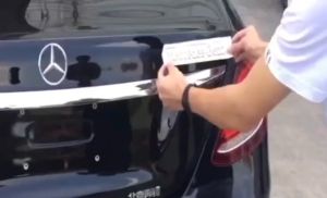 ป้าย โลโก้ AMG เอเอ็มจี ติดท้ายรถ สีโครเมี่ยม สําหรับ รถเบนซ์ MERCEDES BENZ