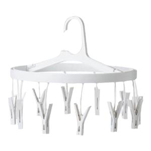 Multi-Functional Foldable Laundry Drying Clip Round Clothespin for Dormitory Use Shawls Underwear Socks SHIMOYAMA