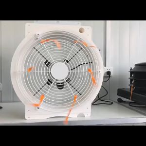 NEW พัดลมอุตสาหกรรม for Green house ขนาด 20นิ้ว สี่เหลี่ยม ระบบควบคุมความเร็วสามระดับ พัดลมใหญ่ Super Far 30 ม.
