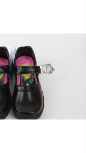 [ฟรีถุงเท้านักเรียน]รองเท้านักเรียนหญิงแบบล็อคไซส์ 29-34 ยี่ห้อ Kenta ลาย Cinderella (ลิขสิทธิ์แท้)