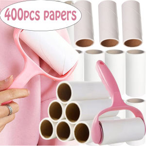 400/200pcs Super Sticky Hair Remover Roller / Tearable Adhesive Roller Paper / Reusable Roller Refill Sticker / Hair Remover for Dust Hair Pet Fur & Clothes