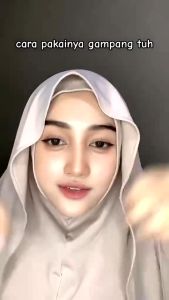 Azalia Pashmina Inner Oval Ninja Menutup Dada Hijab Instant Meleyot Jersey Inara Premium