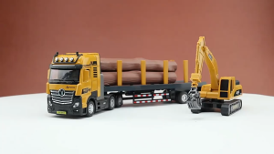 ของเล่นเด็ก รถเหล็กโมเดล รถเทรลเลอร์ บรรทุกซุง JIAYE MODEL DIE-CAST TRAILER MODEL NO.VB50209